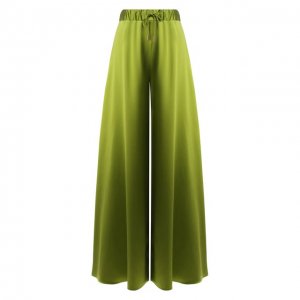 Шелковые брюки Brandon Maxwell. Цвет: зелёный