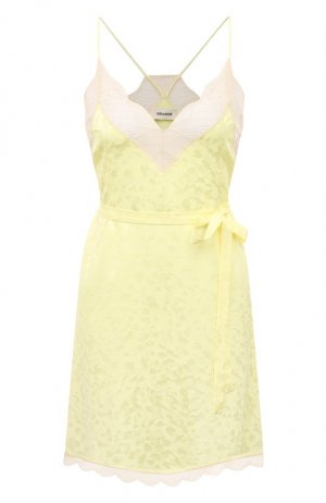 Шелковое платье Zadig&Voltaire. Цвет: жёлтый