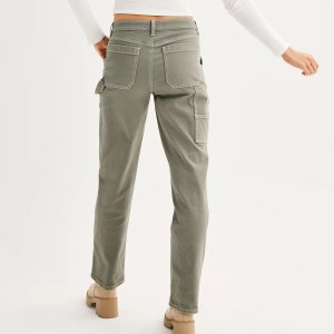 Мешковатые прямые джинсы для юниоров с высокой посадкой SO