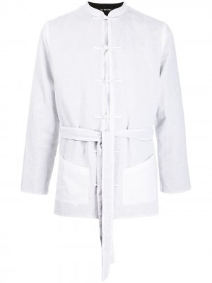 Куртка с поясом Lisa Von Tang. Цвет: белый