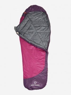 Спальный мешок Hypnos +4 левосторонний, Розовый Northland. Цвет: розовый
