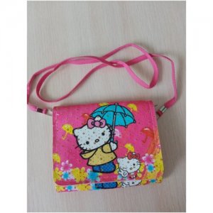 Детская сумочка/ кросс- боди/ кошелек/ косметичка/ для девочек Китай. Цвет: мультиколор/розовый