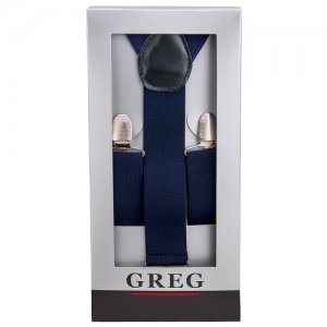 Подтяжки мужские в коробке G-1-52 одн синий, цвет размер универсальный GREG. Цвет: синий