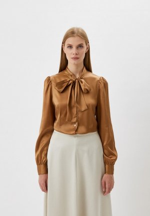 Блуза Dolce&Gabbana. Цвет: коричневый
