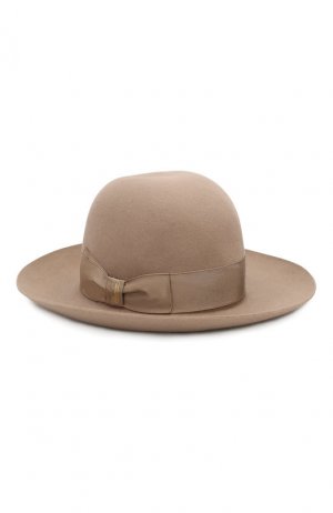 Фетровая шляпа Borsalino. Цвет: бежевый