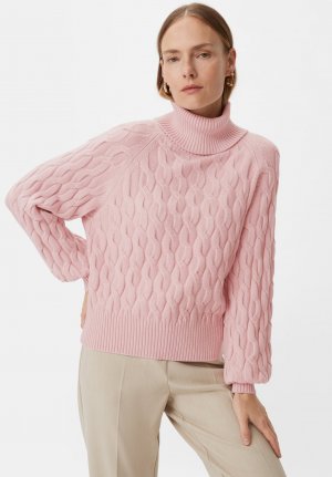 Вязаный свитер MIT MUSTER comma, цвет zartrosa Comma