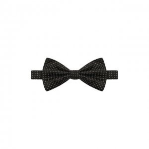 Шелковый галстук-бабочка Canali. Цвет: чёрный