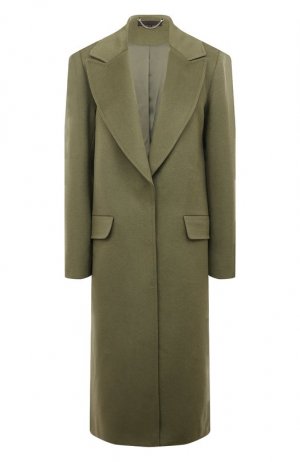 Шерстяное пальто Tegin. Цвет: зелёный