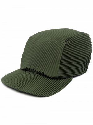 Плиссированная кепка Homme Plissé Issey Miyake. Цвет: зеленый