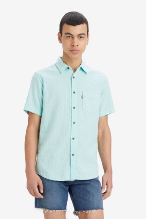Рубашка с короткими рукавами и карманом Levi's, синий Levi's
