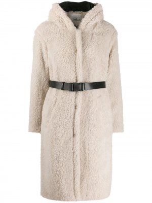 Флисовое пальто Filip с поясом Ba&Sh. Цвет: нейтральные цвета