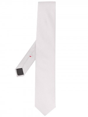 Delloglio галстук в мелкую точку Dell'oglio. Цвет: белый