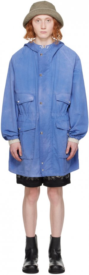 Синяя куртка с капюшоном Acne Studios