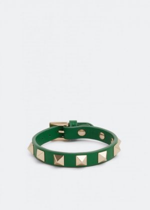 Браслет VALENTINO GARAVANI Rockstud bracelet, зеленый