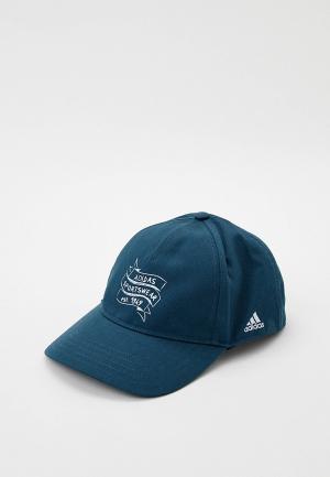 Бейсболка adidas BRAND LOVE CAP. Цвет: синий