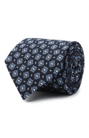 Шелковый галстук Zegna. Цвет: голубой