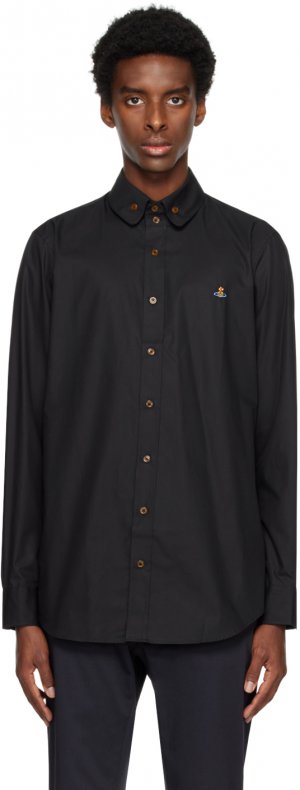 Черная рубашка с вышивкой Vivienne Westwood