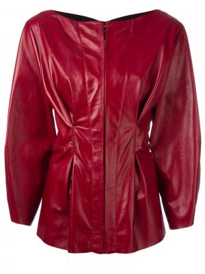 Кожаная куртка Arden Isabel Marant. Цвет: красный