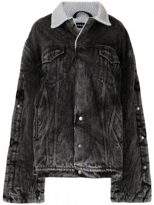 Джинсовая куртка с меховой подкладкой Y/Project. Цвет: серый