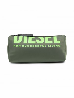 Сумка Casebold с логотипом Diesel Kids. Цвет: зеленый