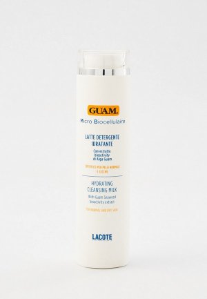 Молочко для лица Guam очищающее, нормальной и сухой кожи.  200 мл. Цвет: прозрачный