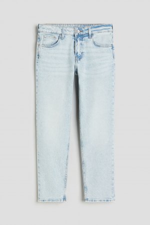 Свободные джинсы зауженного кроя H&M