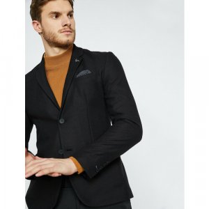 Пиджак , размер 56, черный KOTON. Цвет: черный