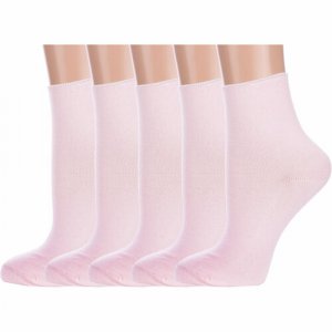 Носки , 5 пар, размер 23, розовый ХОХ. Цвет: розовый/бледно-розовый