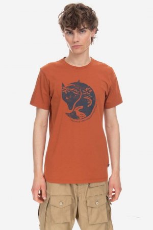 Хлопковая футболка , оранжевый Fjallraven