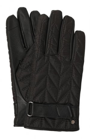 Комбинированные перчатки Roeckl. Цвет: чёрный