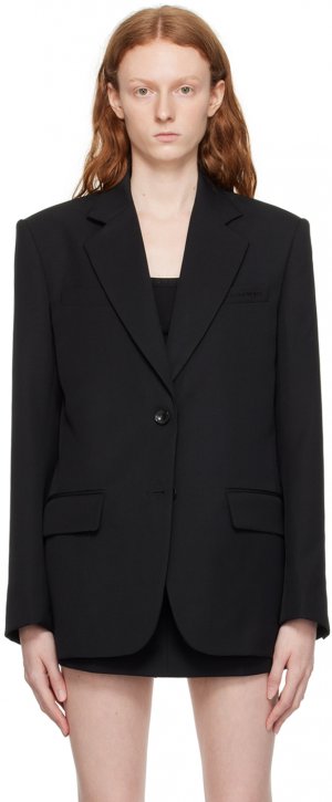 Черный пиджак с двумя пуговицами Alexander Wang