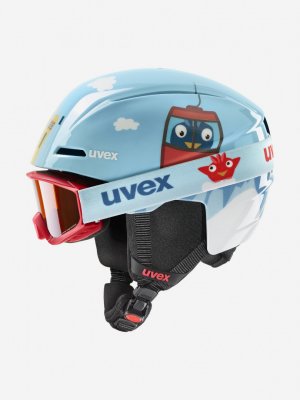 Шлем детский Viti Set, Голубой Uvex. Цвет: голубой
