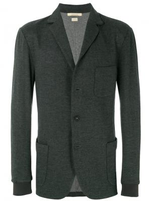 Однобортный пиджак Massimo Alba. Цвет: серый