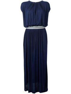 Belted maxi dress Bellerose. Цвет: синий
