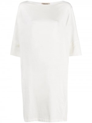 Платье-футболка оверсайз Gentry Portofino. Цвет: белый