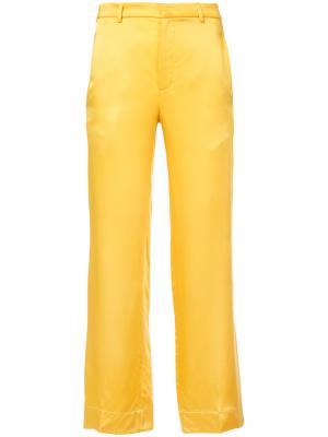 Расклешенные брюки Tome. Цвет: жёлтый и оранжевый
