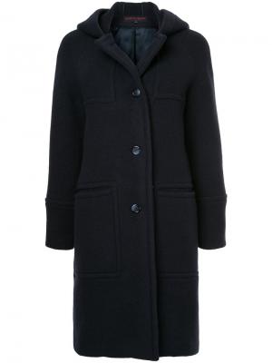 Однобортное пальто Martin Grant. Цвет: синий