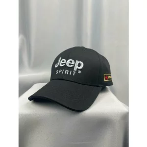 Бейсболка Авто кепка Джип мужская женская, размер 55-58, черный JEEP. Цвет: черный-белый/черный