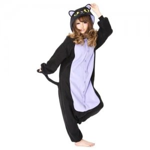 Кигуруми Ночной Кот пижама для взрослых премиум L Мир детства