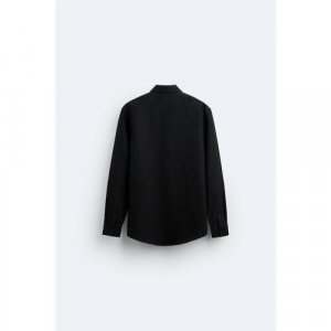 Рубашка Zara, размер XXL, черный ZARA. Цвет: черный