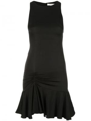 Платье со сборками Caroline Constas. Цвет: черный