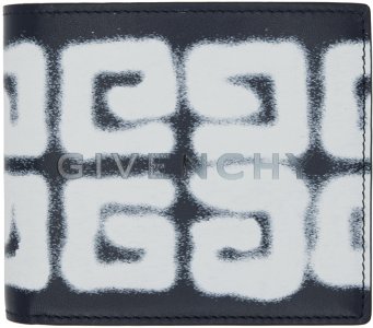 4G-кошелек темно-синего цвета Givenchy