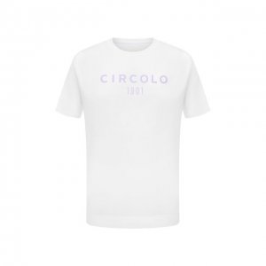 Хлопковая футболка Circolo 1901. Цвет: фиолетовый
