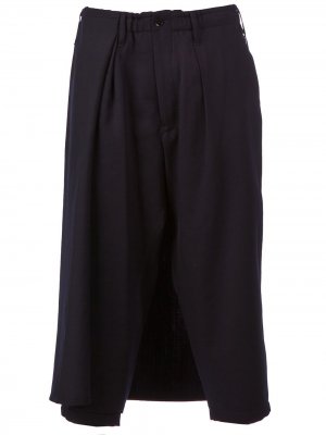 Drop crotch apron trouser Yohji Yamamoto. Цвет: синий