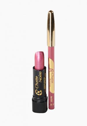 Набор для макияжа губ Chatte Noire Карандаш + Помада  №1, 5,75. Цвет: розовый