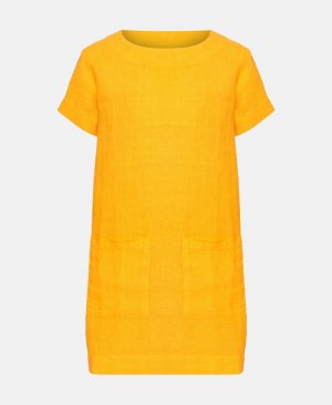 Льняное платье , темно-желтый Vilebrequin