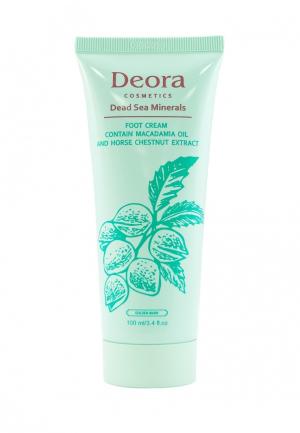 Крем для ног Deora Cosmetics. Цвет: зеленый