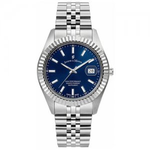 Наручные часы JWN01701, синий, серебряный Jacques du Manoir. Цвет: серебристый