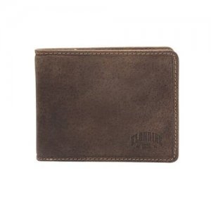 Бумажник , фактура тиснение, гладкая, коричневый KLONDIKE 1896. Цвет: коричневый