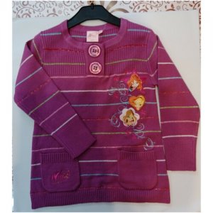 Пуловер для девочки 102см (4 года) Winx. Цвет: розовый
